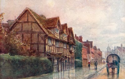 Lugar de nacimiento de Shakespeare, Stratford-on-Avon de William W. Quatremain